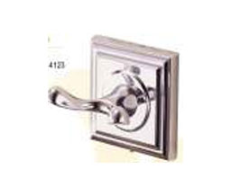 JVJ 27107 Dark Bronze Finish Square Base Double Robe Hook, Composition Zamac