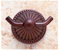 JVJ 27807 Renaissance Series Old World Bronze Finish Fluted Robe Hook C/S, Composition Solid Brass