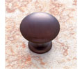 JVJ 30512 Old World Bronze Finish 1 1/4" Mushroom Knob, Composition Solid Brass