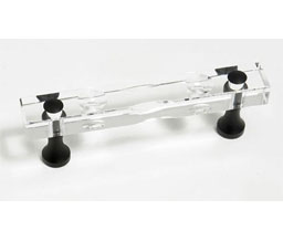 JVJ 34020 Oil Rubbed Bronze Finish 3" C/C Routered 31% Leaded Crystal Pull, Composition Solid Brass