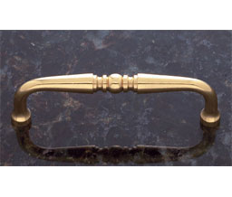 JVJ 34701 Solid Brass Finish 3-1/2" C/C Colonial Pull, Composition Solid Brass