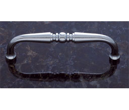 JVJ 34726 Chrome Finish 3-1/2" C/C Colonial Pull, Composition Solid Brass