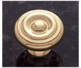 JVJ 34901 Solid Brass Finish 1 1/2" Georgian Knob, Composition Solid Brass