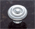 JVJ 34926 Chrome Finish 1 1/2" Georgian Knob, Composition Solid Brass