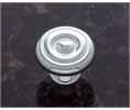 JVJ 35026 Chrome Finish 1 1/4" Georgian Knob, Composition Solid Brass