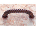 JVJ 37849 Rust 3" C/C Fluted Top Pull, Composition Zamac