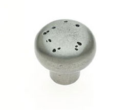 JVJ 41713 Aged Nickel Finish 1 1/2" Rustic Round Knob, Composition Zamac