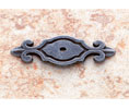 JVJ 46722 Iron Finish 3" Deco Back Plate for Knob, Composition Zamac