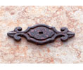 JVJ 46749 Rust Finish 3" Deco Back Plate for Knob, Composition Zamac