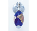 JVJ 47726 Polished Chrome Finish 30 mm Pendant Drop Pull - Gold and Silver on Blue, Composition Glass