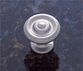 JVJ 47946 Satin Nickel Finish 1-1/4" Ripple Knob, Composition Zamac