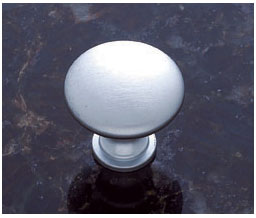 JVJ 50539 Satin Chrome Finish 1-1/4" Mushroom Knob, Composition Zamac