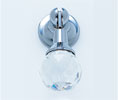 JVJ 51826 Polished Chrome Finish 31% Leaded Crystal Old European Cut Pendant Pull, Composition Crystal