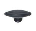 JVJ 62120 Oil Rubbed Bronze Finish 2-3/4" Oblong Fluted Knob, Composition Zamac