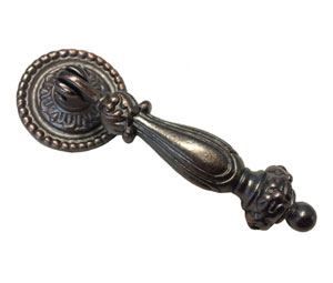 JVJ 66512 Old World Bronze Finish-3" Drop Pull W/Back Plate, Composition Zamac