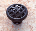 JVJ 69220 Oil Rubbed Bronze Finish 1-1/2" Crisscross Knob, Composition Zamac