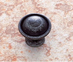 JVJ 69722 Iron Finish Knob 1-1/4" , Composition Zamac