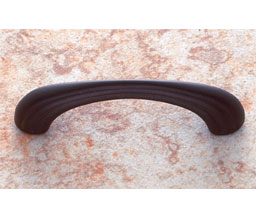 JVJ 73020 Oil Rubbed Bronze Finish 3" C/C Melon Pull, Composition Solid Brass