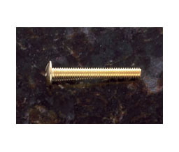 JVJ 78138 Polished Brass Finish 8/32 X 1 3/8"Machine Screw (500 Count), Composition Zamac