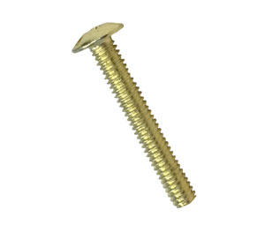 JVJ 78118 Polished Brass Finish 8/32 X 1 1/8" Machine Screw (500 Count), Composition Zamac