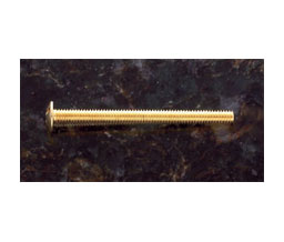 JVJ 78200 Polished Brass Finish 8/32 X 2" Machine Screw (500 Count), Composition Zamac