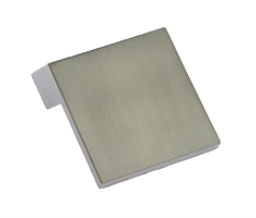 JVJ 78346 Satin Nickel Finish 60mm Modern Knob, Composition Zamac