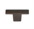 JVJ 78712 Old World Bronze Finish 52mm X 12mm Squared Minimalistic "T" Knob, Composition Zamac