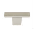 JVJ 78716 Polished Nickel Finish 52mm X 12mm Squared Minimalistic "T" Knob, Composition Zamac