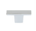 JVJ 78726 Polished Chrome Finish 52mm X 12mm Squared Minimalistic "T" Knob, Composition Zamac