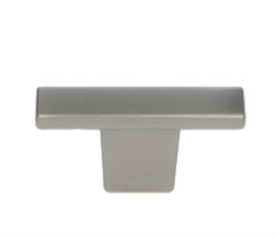 JVJ 78746 Satin Nickel Finish 52mm X 12mm Squared Minimalistic "T" Knob, Composition Zamac