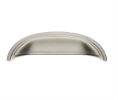 JVJ 85246 Satin Nickel Finish Heavy Zinc 3" C/C Cup Pull, Composition Zamac