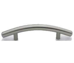 JVJ 87646 Satin Nickel Finish 160mm C/C Round Bowed Contemporay Pull, Composition Steel