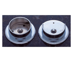 JVJ 90526 Polished Chrome Finish 1 3/8" Diameter Pole Socket, Composition Steel