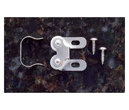 JVJ 91226 Nickel Plated Double Roller Catch U-Type, Composition Steel