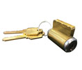 Kaba Ilco 15395AA-26D-KD Universal Key-In-Knob Replacement Cylinder with Arrow Keyway - Satin Chrome