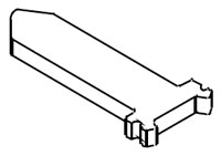 Kaba Ilco 1539AB-00-10 Standard Tailpiece - Medium