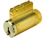 Kaba Ilco 15695SC-04-KD Replacement Cylinder for Emtek Locks - Schlage C Keyway - Satin Brass