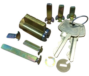 Kaba Ilco 15995GC-26D-KD Key-in-Knob/Deadbolt Cylinder with Sargent RA-RC Keyway - Satin Chrome