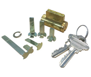 Kaba Ilco 15995SC-04-KD Key-in-Knob/Deadbolt Cylinder with Schlage C Keyway - Satin Brass