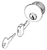 Kaba Ilco 41651SC18-03-KA2 Captive Turnknob with Schlage C 1145 Keyway - Polished Brass