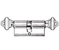 Kaba Ilco 53225-SC-3-26D-0B Double Profile Cylinder with Schlage C Keyway and 3 o'clock Cam Position - O Bitted - Blade Height - Satin Chrome