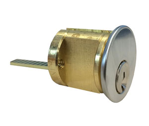 Kaba Ilco 7015SC8-26D-KA 42642 5 Pin Rim Cylinder with Schlage C Keyway - Satin Chrome