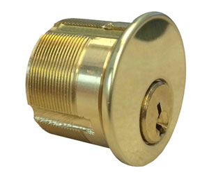 Kaba Ilco 7165SC2-03-KA 42642 Mortise Cylinder with Schlage C Keyway - Polished Brass