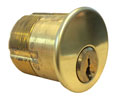 Kaba Ilco 7205KS1-03-KA2 Mortise Cylinder with Kwikset 1176 Keyway - Polished Brass