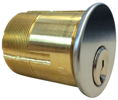 Mortise Cylinder with Schlage C Keyway - Satin Chrome