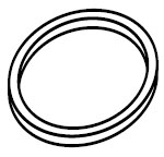 Kaba Ilco 861C-29-10 Aluminum Collar - Black Aluminum