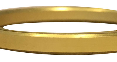 Aluminum Collar - Polished Brass