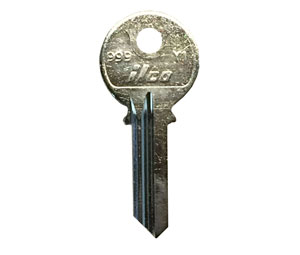 Kaba Ilco 999 5 Pin Yale Key Blank - Nickel Plated