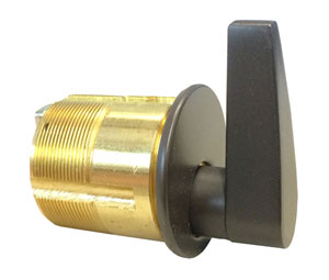 Kaba Ilco ADA7181TK2-29 ADA Turnknob Mortise Cylinder - Black