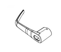 KABA 062-510783-1606 E-Plex 2000Series - Outside Lever Only, Key Override - Satin Brass